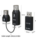 Low Latency Wireless MIDI Adapter And Interface For Keyboards Synthesizers And Controllers Mini Plug And Play Wireless System