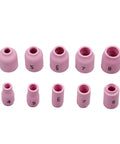 87 Piece TIG Welding Torch Kit With Gas Lens, Alumina Cups, Glass Cups, Stubby Back Cap And Copper Collets For Pro Grade Welds