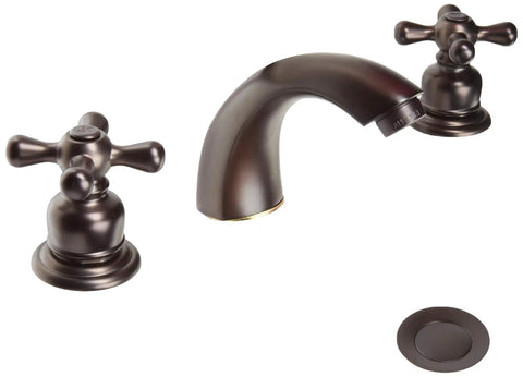 Magellan Mini Widespread Lavatory Faucet With Retail Pop Up In Oil Rubbed Bronze Deck Mounted 4 To 8 Inch Spread