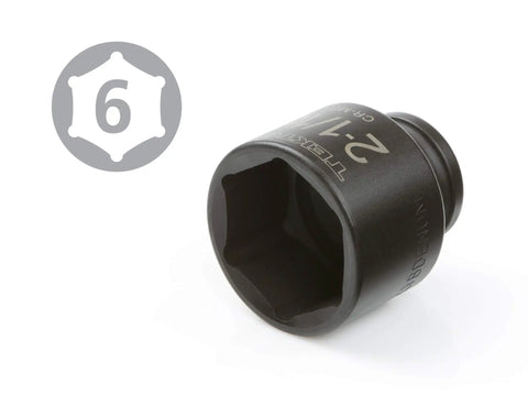 3/4 Inch Drive Shallow 6 Point Impact Socket Set With Case 8 Piece From 2 1/16 To 2 1/2 Inches, single socket detail view