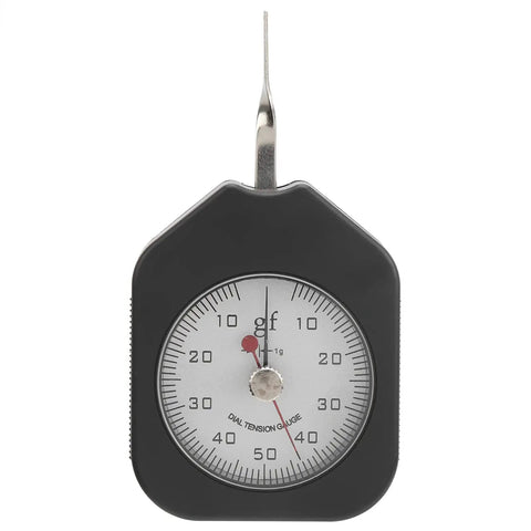 Dial Tension Gauge Pro-Grade With Dual Needle Dynamometer, 50g Peak Hold Tensiometer For Relay Switches, Spring Pressure And Tensile Testing, Durable Alloy Construction, Easy Peak Readings For Lab Or Shop, front view