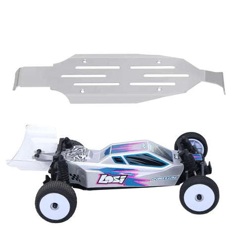Losi Micro B 1/24 2WD RC Car Chassis Frame Upgrade Kit Stainless Steel Guard Plate with buggy for micro RC builds