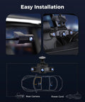 360 Degree Quad Channel Dash Cam System With Front, Rear, Left And Right Inside Cameras, GPS, 5G WiFi, Night Vision, installation diagram
