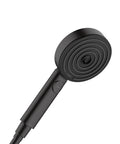 Hansgrohe Pulsify S 4 Inch Modern Handheld Shower Head With PowderRain IntenseRain And Pulsating Massage Three Spray Types Matte Black 24111671