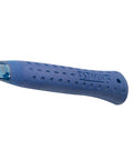 HammerTooth 22 Oz Rip Claw Hammer blue shock reduction grip handle, USA made, heavy duty framing and demolition tool.