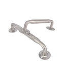 Heavy Duty 201 Stainless Steel Push Pull Door Handle Grab Bar For Gates Entrances And Sheds Durable Metal Door Pull With Screws 13mm Diameter And 6.65 Inch Length Ideal Outdoor Door Hardware, stainless steel pull handles