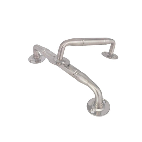 Heavy Duty 201 Stainless Steel Push Pull Door Handle Grab Bar For Gates Entrances And Sheds Durable Metal Door Pull With Screws 13mm Diameter And 6.65 Inch Length Ideal Outdoor Door Hardware, stainless steel pull handles