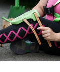 Knee Saver Knee Pads For Work And DIY with green cushioned support and non-slip straps in use for gardening.
