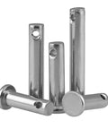 Assorted M3 To M12 304 Stainless Steel Axis Pins With Holes Flat Head Cylindrical Pins Dowels GB882 For Mechanical Assemblies