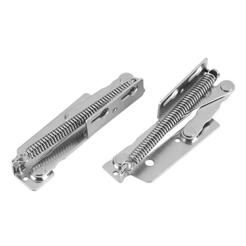 Beefy Heavy Duty 80 Degree Spring Hinge In Stainless Steel for cabinets and doors showing side view