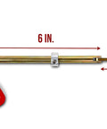 Beefy Universal Elevator Drop Key 2 Pack With Red Hang Tag, 6-inch shaft, 2.5-inch knuckle, emergency hoistway door tool