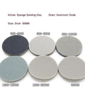 Grab This 48 Piece Set Of 2 Inch Flocking Sanding Sponge Discs With Hook And Loop Backing For Smooth Car Polishing Jobs That Peel Easy And Vent Dust Like A Boss, variety of sanding sponges.