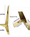 Heavy Duty Metal Sofa Legs To Level Up Your Living Space Rock Solid Couch Support For Tables And Beds Including Screws, 17.7in height, gold color.