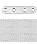 Beefy 20 Pack Black Cabinet Brace Brackets 3 Inch Hinge Repair Plates Stainless Steel Flat Mending Plates Heavy Duty