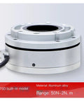 High Precision Six Dimensional Force Sensor For Industrial Robot Manipulator in aluminum alloy housing, captures multidirectional loads.