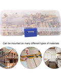 Brass Standoff Spacer Kit For Electronics And 3D Printers And PC Builds DIY Ready 180 Piece Hex Pillar Nut Screws Kit With Male To Female And Female To Female Adapters Includes Screws Nuts And Durable Plastic Storage Box, in organizer case