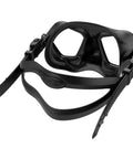 Low Volume Silicone Diving Mask With Antifog Dual Lenses 3D Buckle Wide Peripheral Vision For Freediving And Spearfishing Black Plasma