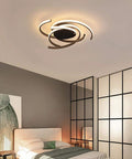 Bedroom with Dope Sleek Modern LED Ceiling Light Flush Mount With Dimmable Acrylic Panel Minimalist Living Room Pendant Remote Control