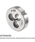Round die from 3 Piece Tap And Die Set For 4-40 UNC Threads Handy Tapping And Thread Repair Kit With Round Die And Square Tap.