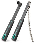 Must Have Cassette Removal Tool Set With Chain Whip And Lock Ring Tool For HG Cassettes And Freewheels, black handles