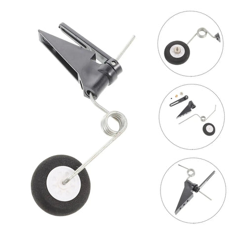 RC Plane Landing Gear Kit With Durable Wheels And Accessories For Stable Takeoffs And Landings, micro model aircraft part.