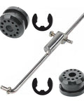 Transfer Case Shifter Control Lever Kit With 2 Clips And Shift Linkage Bushings For Dodge Ram 1500 2500 3500 4500 5500 2005 To 2012 Heavy Duty OEM Replacement Ready To Install, metal rod and bushings