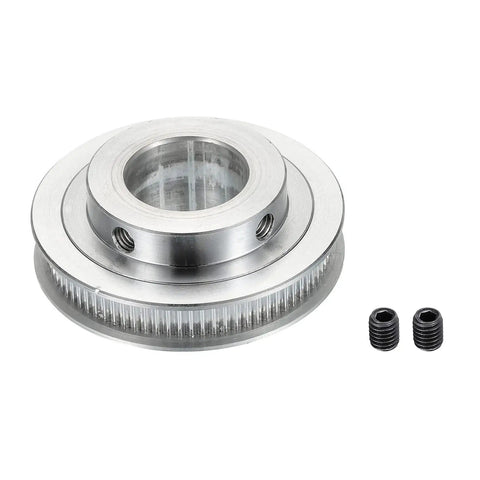 80 Tooth 25mm Bore Aluminum Timing Pulley Synchronous Wheel With M5 Screw For 3D Printer Belts And CNC Machines Top Notch Precision And Smooth Transmission For DIY Projects, with two M5 screws