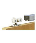 Commercial Grade Pocket Door Hardware For 2x4 Interior Walls, Top Hung Pocket System With Solid Nylon Wheel, 125 Lb Capacity