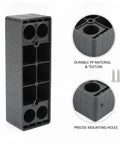 Sturdy Black Plastic Sofa Feet With Screws Replacement Legs For Couch And Cabinet Elevate For Easy Floor Cleaning 1 Pack