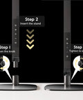 Assembly steps for LED Desk Lamp With Eye Care Diffused Light, 3 Color Temperatures And 10 Brightness Levels, Metal Swing Arm.