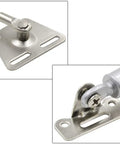 Close-up of metal heads from Beefy 30N 6.8 Lb Hydraulic Cabinet Lift Supports With Soft Close Lid Gas Spring Action 11.4 Inch Length Pack Of 4