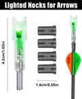 Three Pack LED Lighted Nocks For Crossbow Bolts Universal Fit With Half Moon Design Fits.285/.297/.300/.305 Inner Diameters