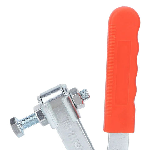 Heavy Duty Pro Grade Toggle Clamp 500kg Clamping Force, Horizontal One Hand Quick Release, metal handle close-up
