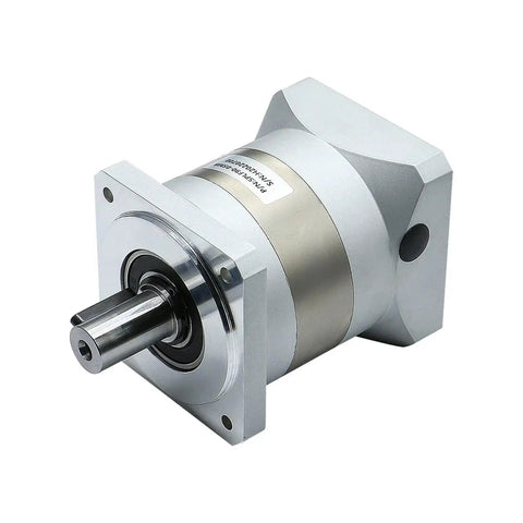 Built Like A Tank Pro Grade Planetary Gearbox Reducer Splf90 Lma IP54 sealed housing with 19mm shaft angled view.