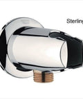 Wall Mount Hand Shower Holder Movario Style With Starlight Finish Half Inch NPT Threads Built To Last