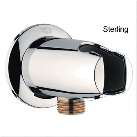 Wall Mount Hand Shower Holder Movario Style With Starlight Finish Half Inch NPT Threads Built To Last
