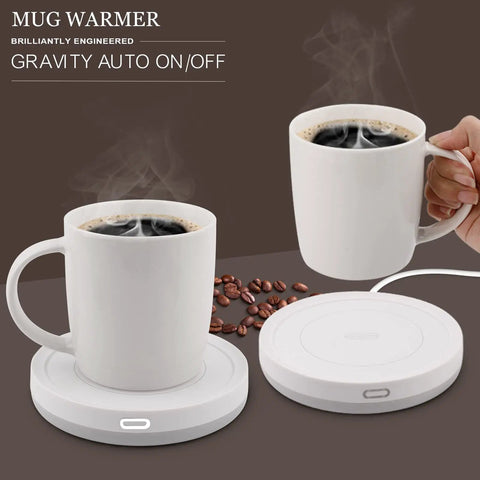 Smart Automatic Mug Warmer With Gravity Induction For Coffee And Tea Keeps Beverages Smooth And Hot All Day Office Desk Essential.