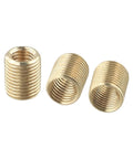Gold Aluminum Shift Knob Thread Adapter Kit 3 Piece M10x1.25 M10x1.5 M8x1.25 Nut Insert Set For Car Manual Gear Shifter Replacement