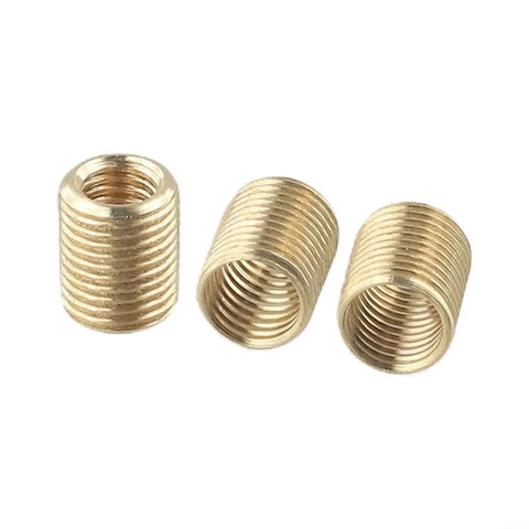 Gold Aluminum Shift Knob Thread Adapter Kit 3 Piece M10x1.25 M10x1.5 M8x1.25 Nut Insert Set For Car Manual Gear Shifter Replacement