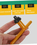 Rock Solid Four Piece T Handle Drill Chuck Key Set Universal Fit For Any Bench Or Floor Machine Ergonomic Comfort Grip, Orange T-handle.
