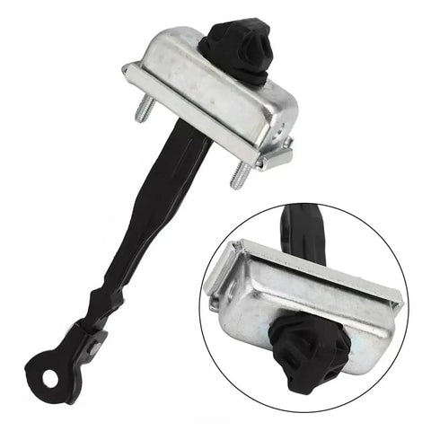 Vauxhall Astra J Door Hinges Kit Left And Right Front For 2009 2010 2011 2012 2013 2014 2015 Heavy Duty Metal Construction With Smooth Door Operation And Built In Door Check Strap Link Stop, showing close-up of metal hinge and door strap.