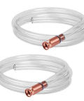 Self Priming Siphon Hose Kit With Auto Shutoff Valve, 6 Ft Half Inch Transfer Hose For Gas Oil Water Aquarium Fluids, 2 Pack