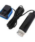 Compact Portable Sump Pump Packing 500Gph Output And 18V Battery Power with charger and cable for easy basement drainage.