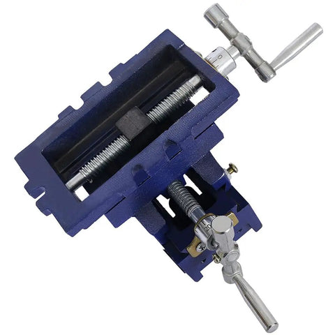 Heavy Duty 3 Inch Cross Slide Drill Press Vise X Y Milling Machine Vise Precision Bench Vise ductile iron swivel head top view
