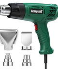 Pro Grade Heavy Duty Heat Gun Kit With Dual Temperature 572F To 932F 300C To 500C Overload Protection Four Nozzles included