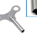 Nickel Plated Solid Brass Clock Crank Winder Key Tool For Mechanical Clocks Fits Hermle Hamilton Ridgeway Howard Miller Seth Thomas