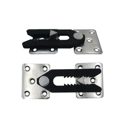 Easy Install Sectional Sofa Connector Clips Durable Couch Joint Snap Bracket Pins with metal base and black grip