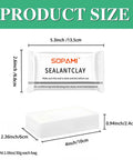 Waterproof Sealant Putty Kit Heavy Duty 20 Pcs Quick Mending Mud For Wall Holes package dimensions and size