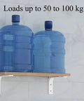 Heavy Duty Shelf Brackets 90 Degree Corner Brackets With Gusset Cast Iron Wall Mount Shelf Holders For Garage Or Workshop Rock Solid Industrial L Bracket Holds 220 Pounds Built Tough supporting water bottles on wooden shelf