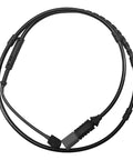 Front view: rear brake pad wear sensor cable with dual connectors, black, compatible with BMW 228i/230i/320i/330e/335i